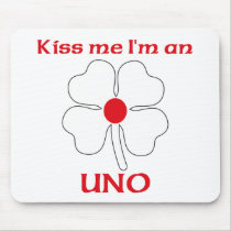 Personalized Japanese Kiss Me I'm Uno mousepads by KissMeTshirts Personalized Japanese Kiss Me I'm Uno mousepads
