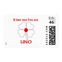 Personalized Japanese Kiss Me I'm Uno postage by KissMeTshirts Personalized Japanese Kiss Me I'm Uno postage