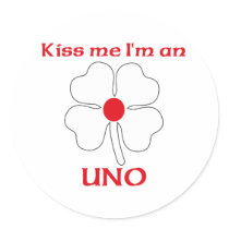 Personalized Japanese Kiss Me I'm Uno stickers by KissMeTshirts Personalized Japanese Kiss Me I'm Uno stickers
