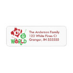 Personalized Joy to the World Address Labels