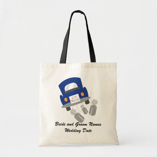 Personalized Just Married Car Tote Bag