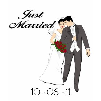 Personalized Just Married T-shirt shirt