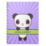 Personalized Kawaii Panda Notebook/Journal