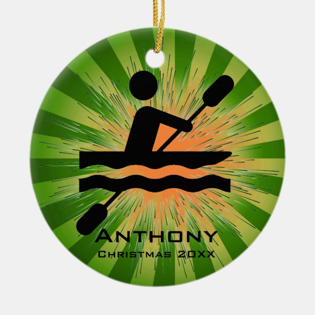 Personalized Kayaking Ornament