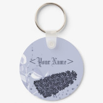 Personalized- Keychain: Lilac Splendor by LifeOverHere Personalized- Keychain: Lilac Splendor
