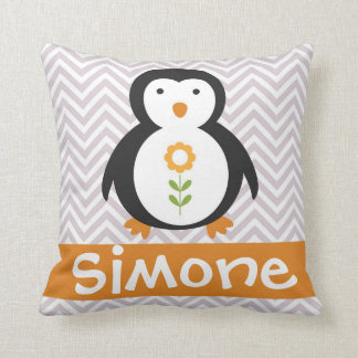 personalised penguin pillow