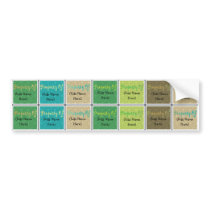Personalized Kids Name Labels; Waterproof Stickers bumper stickers