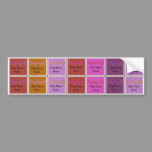 Personalized Kids Name Labels; Waterproof Stickers Bumper Sticker