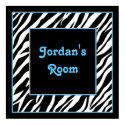 Personalized Kids Zebra Wall Decor posters by randomocity Personalized Kids Zebra Wall Decor posters