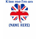 Personalized Kiss Me I'm British Tshirt