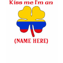 Personalized Kiss Me I'm Colombian Tshirt by KissMeTshirts Personalized Kiss Me I'm Colombian Tshirt