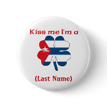 Personalized Kiss Me I'm Cuban, (Last Name) buttons by KissMeTshirts Personalized Kiss Me I'm Cuban, (Last Name) buttons