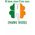 Personalized Kiss Me I'm Irish Tshirt
