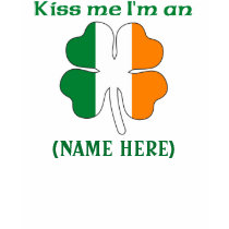 Personalized Kiss Me I'm Irish Tshirt