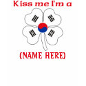 Personalized Kiss Me I'm Korean Tshirt
