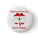 Personalized Kiss Me I'm Lebanese Button by KissMeTshirts Personalized Kiss Me I'm Lebanese Button