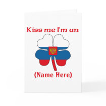 Personalized Kiss Me I'm Russian Greeting Card by KissMeTshirts Personalized Kiss Me I'm Russian Greeting Card