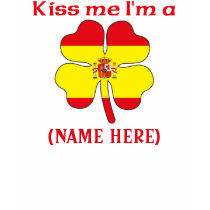 Personalized Kiss Me I'm Spainish Tshirt by KissMeTshirts Personalized Kiss Me I'm Spainish Tshirt