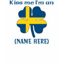 Personalized Kiss Me I'm Swedish Tshirt
