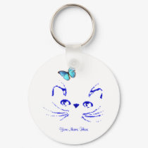 Personalized Kitty Daydreams Keychain