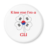 Personalized Korean Kiss Me I'm Gu magnets