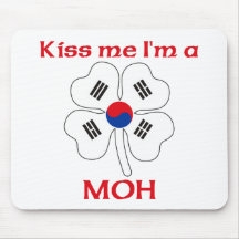 Personalized Korean Kiss Me I'm Moh Mouse Pad