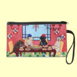 Personalized Labrador Chinese Restaurant Painting bagettes bags