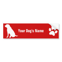 Personalized Labrador Retriever ラブラドール・レトリーバー Bumper Sticker