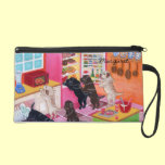 Personalized Labradors in the Kitchen Painting bagettes bags