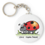 Personalized Ladybug Keychain