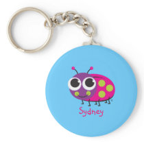 Personalized Ladybug Keychain