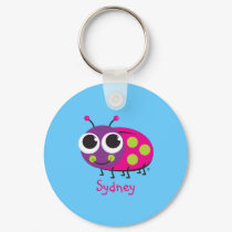 Personalized Ladybug Keychain