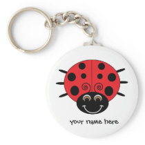 Personalized Ladybug Keychain keychains