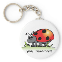 Personalized Ladybug Keychain keychains