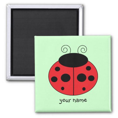Personalized Ladybug Magnet