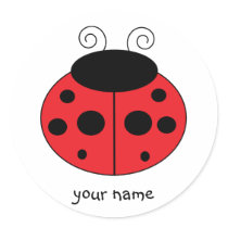 Personalized Ladybug Sticker stickers