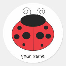 Personalized Ladybug Sticker