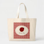 Personalized Ladybug Tote Bag
