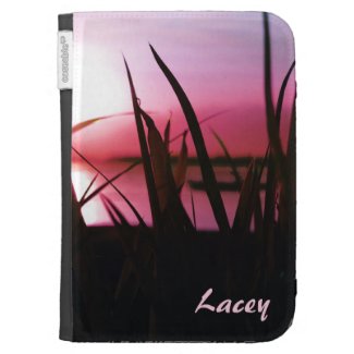 Personalized Lake at Sunset Kindle Case