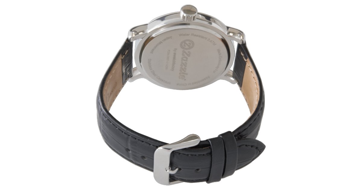 Personalized Large Number Watches for Men Zazzle