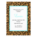 Personalized Leopard 30th Birthday Invitation invitations