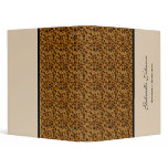 Personalized Leopard Binder
