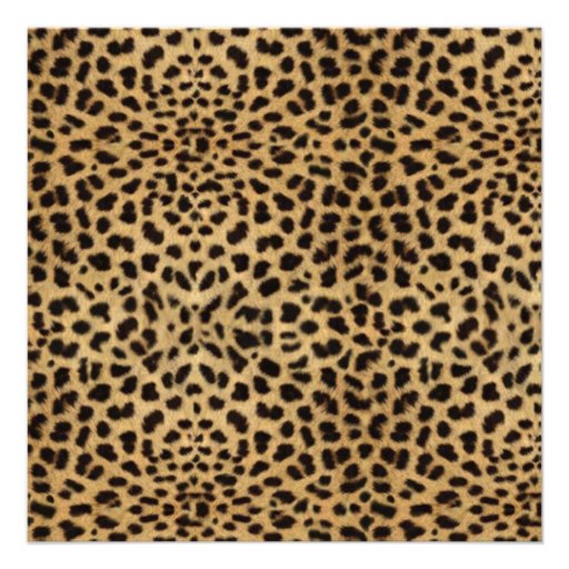 Personalized Leopard Photo Quinceanera Invitations