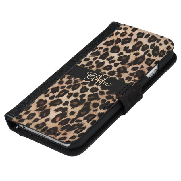 Personalized Leopard Wallet Case for iPhone 6 iPhone 6 Wallet Case-5