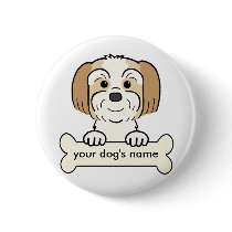 Personalized Lhasa Apso buttons