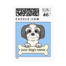Personalized Lhasa Apso stamps