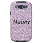 Personalized Lilac Mosaic Samsung Galaxy casemate cases