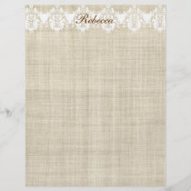 Personalized Linen & Lace Pretty Flyer flyers