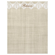 Personalized Linen & Lace Pretty Flyer
