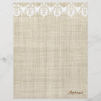 Personalized Linen & Lace Pretty Flyer flyers